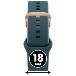 ICE smart 2.0 és ICE 3.0, 1.2 - Zöld, rozé arany szilikon szíj - (025078)