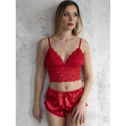 Norielle Sophie szatén, csipke babydoll