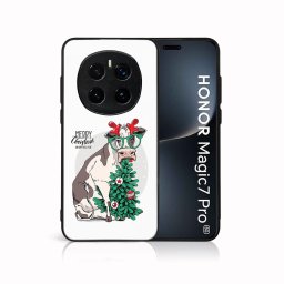 MY ART Karácsonyi dizájnú borító Honor Magic7 Pro 5G VIDÁM CHRISTMAS (074)