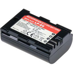 Akkumulátor T6 teljesítmény Canon LP-E6, LP-E6N, 1700mAh, 12,2Wh