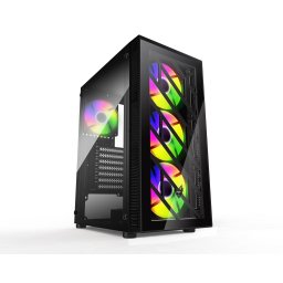 FSP CMT192/Midi Tower/Transpar./Fekete