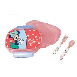Disney Minnie Surf szendvicsdoboz + evőeszköz szett