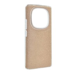 Szilikon telefonvédő (műanyag belső, csillogó hátlap) ARANY Xiaomi Redmi Note 14 Pro 4G