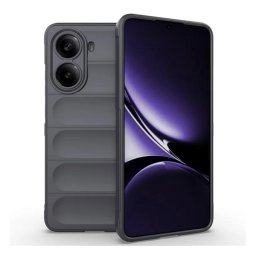 Szilikon telefonvédő (ütésállóság, kameravédő, 3D) SÖTÉTSZÜRKE Xiaomi Poco X7 Pro