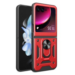 RING Védőburkolat tartóval Motorola Razr 40 Ultra piros