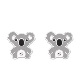 Koala, ezüst kislány fülbevaló