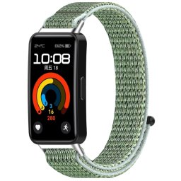NYLON Cserélhető szíj Huawei Band 10 / Band 9 / Band 8 világoszöld