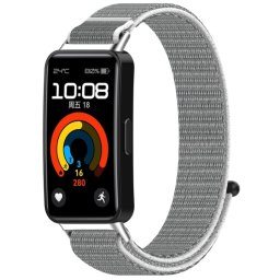 NYLON Cserélhető szíj Huawei Band 10 / Band 9 / Band 8 szürke
