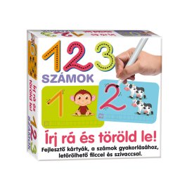 1, 2, 3 számok gyakorló készlet