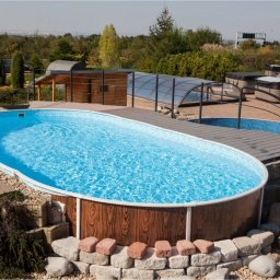 Mountfield Azuro Wood acélfalú medence, 550x370x120cm (Made in)