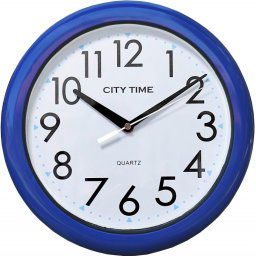 City Time pára és porálló csendes falióra WC28008-BL