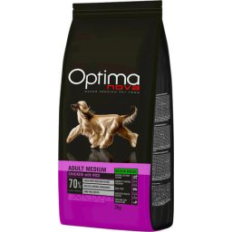 Visán Optimanova Dog Adult Medium Chicken & Rice (2 x 12 kg) 24kg