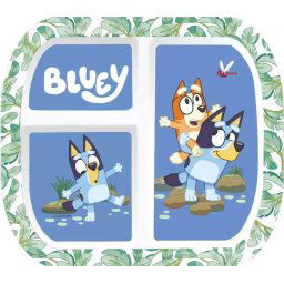 Bluey BPA mentes gyerek osztott négyszög alakú tányér