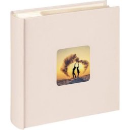 Fotóalbum, 200 fotó, 10x15 cm, \Walther Fun Wedding\, krémfehér