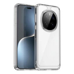 Huawei Honor Magic 7 Pro, Műanyag hátlap védőtok + szilikon keret, közepesen ütésálló, átlátszó hátlap, átlátszó