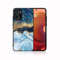 MY ART Védőburkolat: Motorola Moto G05 / Moto E15 BLUE MARBLE (141)