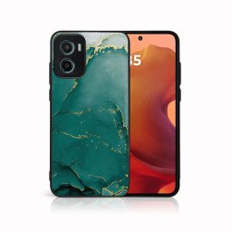 MY ART Védőburkolat: Motorola Moto G05 / Moto E15 GREEN MARBLE (145)