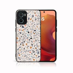 MY ART Védőburkolat a Motorola Moto G05 / Moto E15 BEIGE TERRAZZO (162) számára