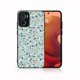 MY ART Védőburkolat: Motorola Moto G05 / Moto E15 BLUE TERRAZZO (164)