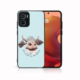 MY ART Védőburkolat a Motorola Moto G05 / Moto E15 számára HAPPY COW (181)