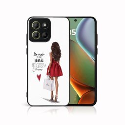 MY ART Védőburkolat a Motorola Moto G15 / Moto G15 teljesítményhez RED DRESS (137)