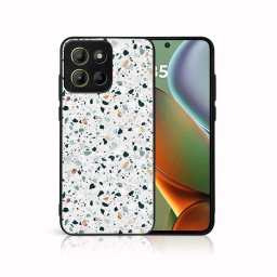MY ART Védőburkolat a Motorola Moto G15 / Moto G15 Power számára GREY TERRAZZO (163)
