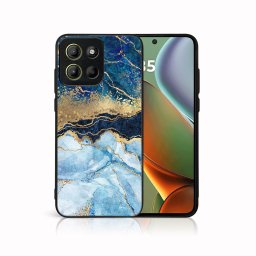MY ART Védőburkolat a Motorola Moto G15 / Moto G15 teljesítményhez BLUE MARBLE (141)