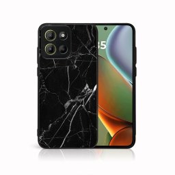 MY ART Védőburkolat a Motorola Moto G15 / Moto G15 teljesítményhez BLACK MARBLE (142)