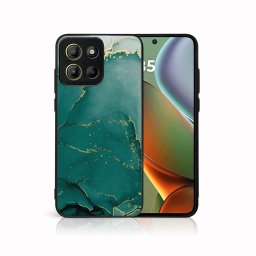 MY ART Védőburkolat a Motorola Moto G15 / Moto G15 teljesítményhez GREEN MARBLE (145)