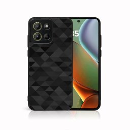 MY ART Védőburkolat a Motorola Moto G15 / Moto G15 teljesítményhez BLACK TRIANGLES (232)