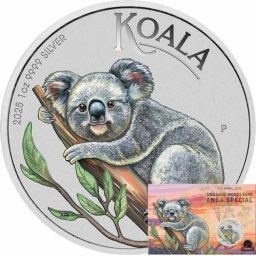 Koala (2025) - Coincard - 1 Oz ezüst gyűjtői érme