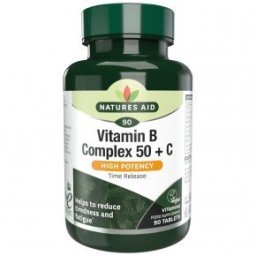 Natures Aid B-vitamin Complex 50 + C-vitamin tabletta - 30db