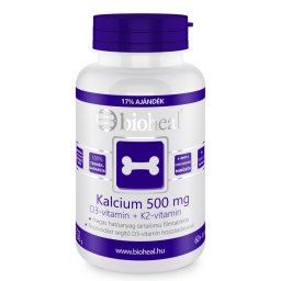Bioheal Kalcium 500mg + D3-vitamin + K2-vitamin filmtabletta, 70 db