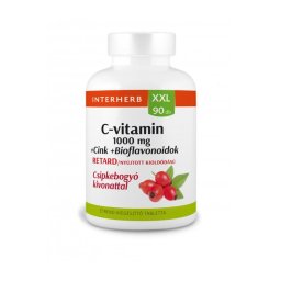 Interherb Xxl C-Vitamin 1000mg + Cink + Bioflavonoidok Retard Tabletta 90db