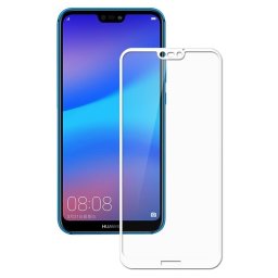 3D Tvrdené sklo Huawei P20 Lite biele
