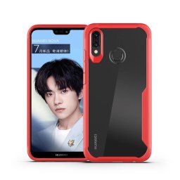 FRAME Ochranný kryt Huawei Nova 3 červený