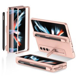GKK TÁMOGATÁS Fedél állvánnyal Samsung Galaxy Z Fold4 5G rózsaszín arany