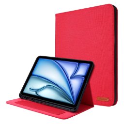 FABRIC Csuklós burkolat a Apple iPad Air 11 2025 / Air 11 2024 piros