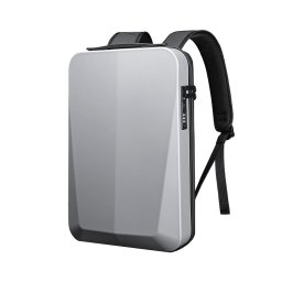 Axen merevített Usb-s laptop hátizsák ezüst