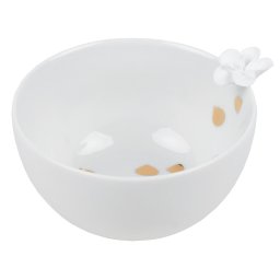 Fehér porcelán tál FLOWER