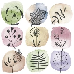 Virág Flora Stamps szalvéta 20 db-os 33x33 cm
