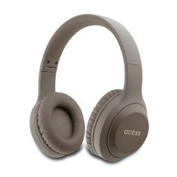 GUESS CLASSIC SILVER LOGO bluetooth fejhallgató SZTEREO (v5.3, mikrofon, zajszűrő) BARNA