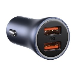 BASEUS GOLDEN CONTACTOR PRO 40W Autós töltő 2x USB szürke