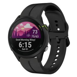 SILICONE Cserélhető szíj Garmin Forerunner 255 Musichoz fekete