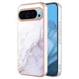 IMD MARBLE Védőburkolat Google Pixel 9 / Pixel 9 Pro WHITE-hoz