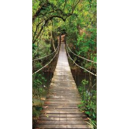 Fotótapéta ajtóra JUNGLE BRIDGE 86x200 cm