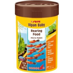 Sera Vipan Baby ivadéknevelő lemezes díszhaltáp 100ml