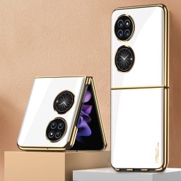 GKK GLASS Védőburkolat Huawei P50 Pocket WHITE GOLD