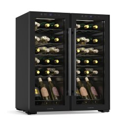 Klarstein Shiraz borhűtő, 2 hűtési zóna, LED világítás, érintéses vezérlés, szabadon álló (HEA-Bar2doors-36)
