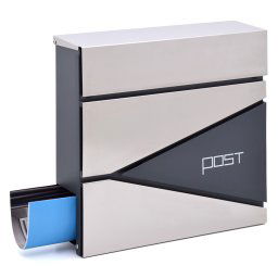 modern postaláda újságtartóval
